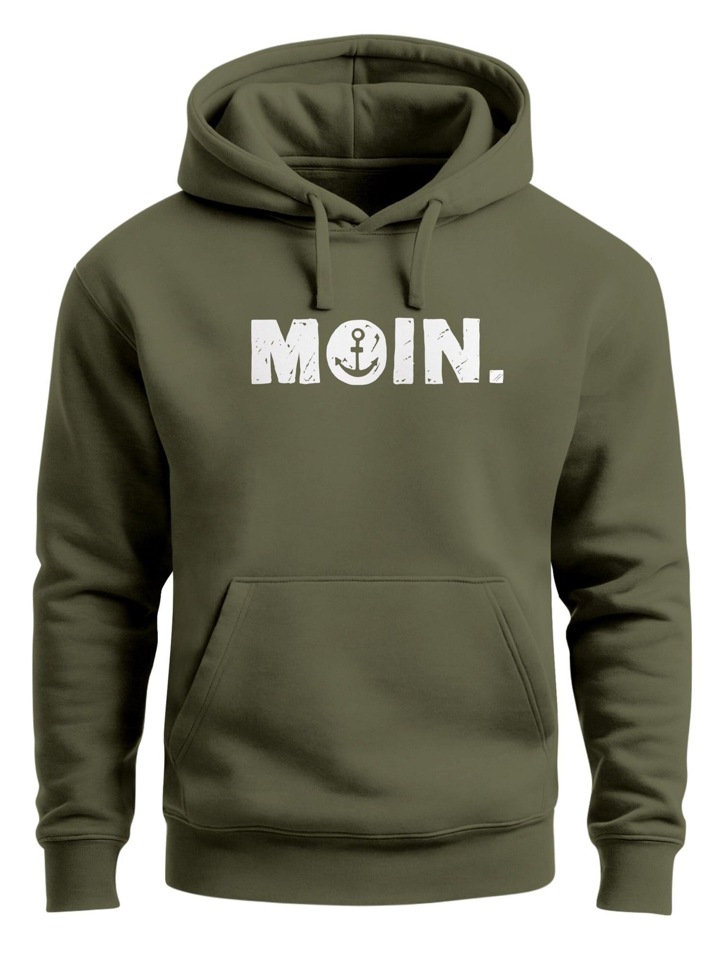 Neverless Sweatshirt 'Moin Anchor' in Green: front