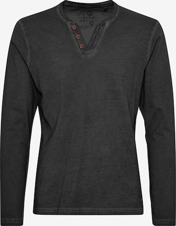 !Solid V-Shirt 'Tinox' in Schwarz: Vorderseite