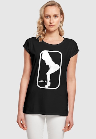 Merchcode Shirt 'Layla Dance' in Black: front