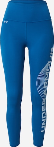 UNDER ARMOUR Skinny Sportovní kalhoty 'Motion' – modrá: přední strana