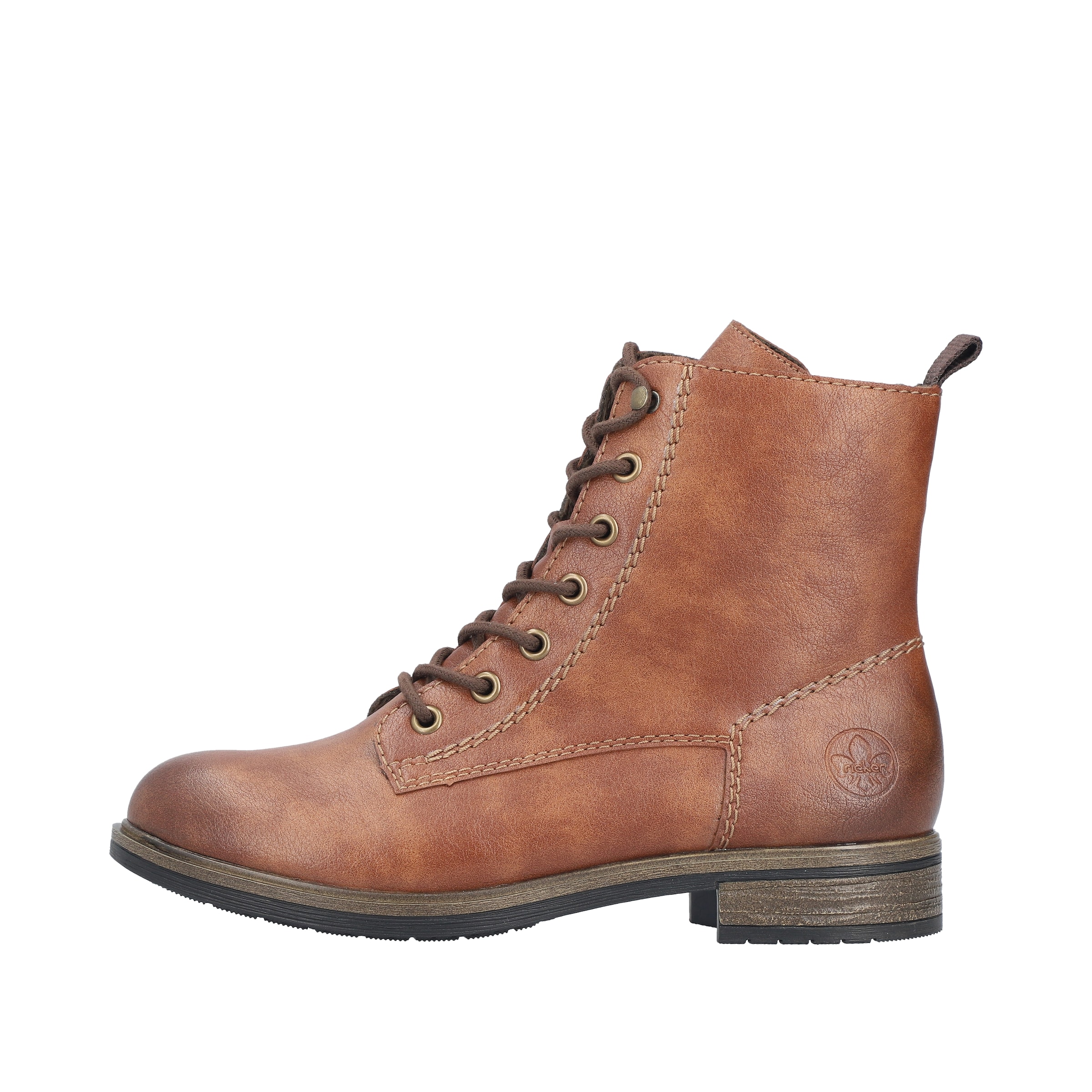 Bottines à lacets Rieker en marron