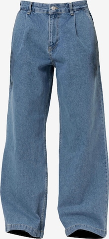 VAMOS CLOWide Leg/ Široke nogavice Traperice s naborima 'Corsicana' - plava boja: prednji dio