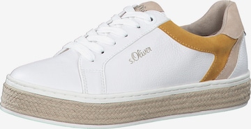 Sneaker bassa di s.Oliver in bianco: frontale