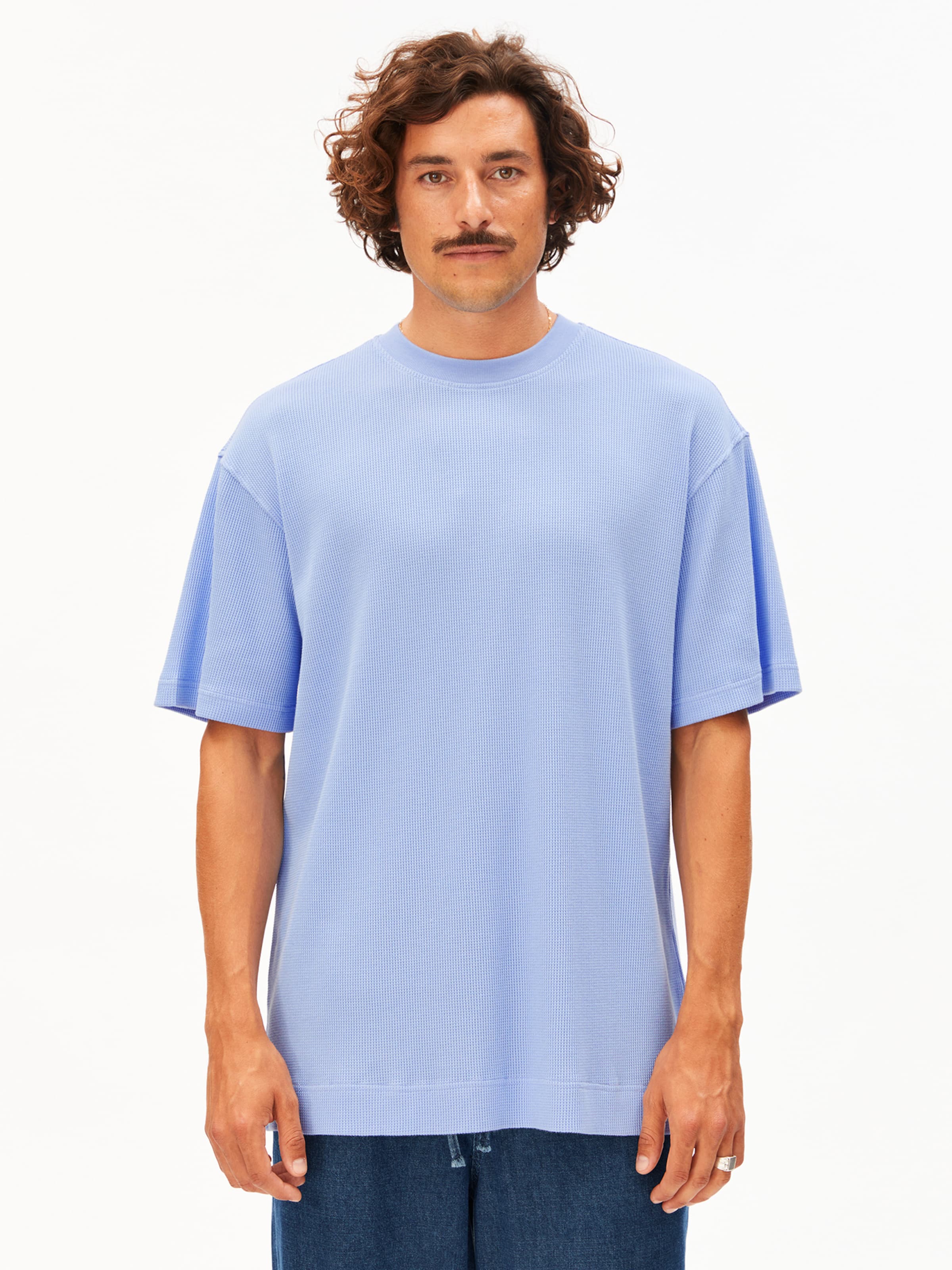 ARMEDANGELS Shirt in Blauw: voorkant