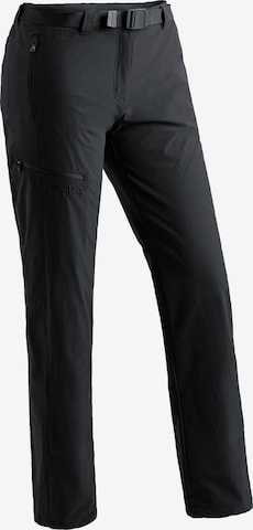 Maier Sports Outdoorhose in Schwarz: Vorderseite