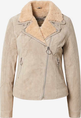 FREAKY NATION Between-Season Jacket in Beige: front