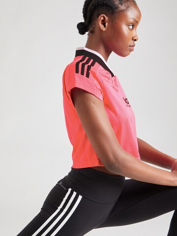 T-shirt fonctionnel 'TIRO Q2' ADIDAS SPORTSWEAR en rose