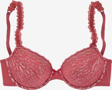 LASCANA - Push-up Sujetador en rojo: frente