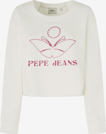 Pepe Jeans - Sudadera 'LORELAI' en blanco: frente