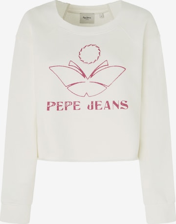 Pepe Jeans Sweatshirt 'LORELAI' in Wit: voorkant