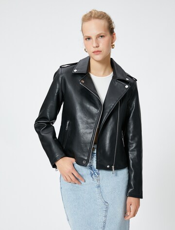 Koton Between-Season Jacket in Black: front