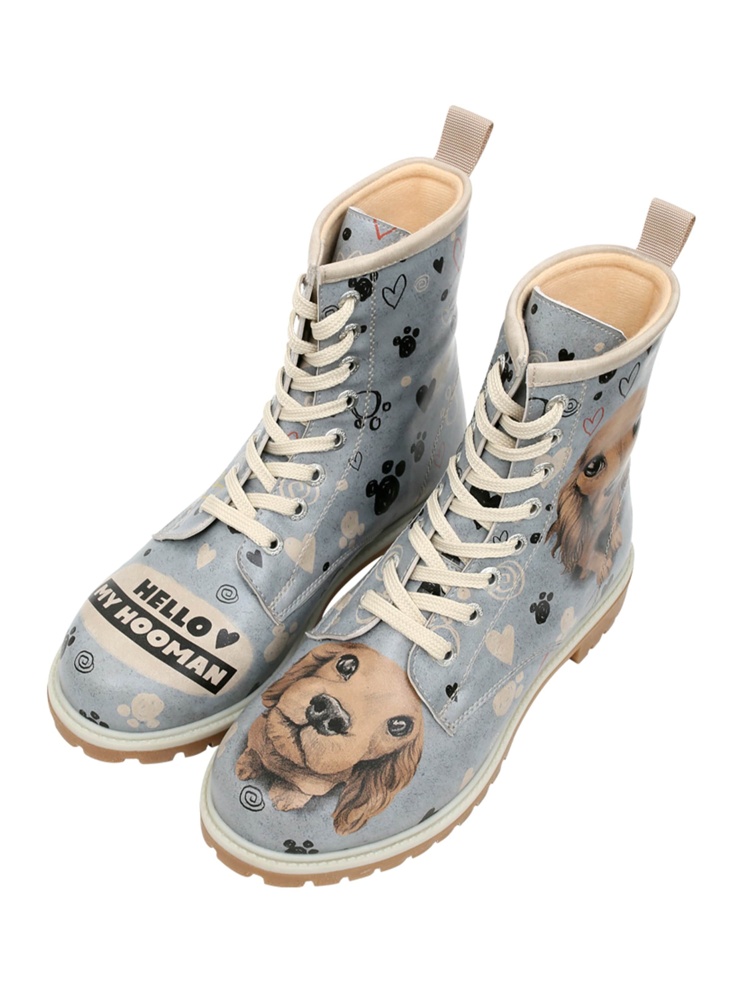 DOGO Lace-Up Ankle Boots in Mixed colors