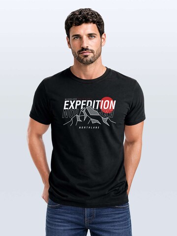 Neverless Shirt 'Expedition Northlane' in Black
