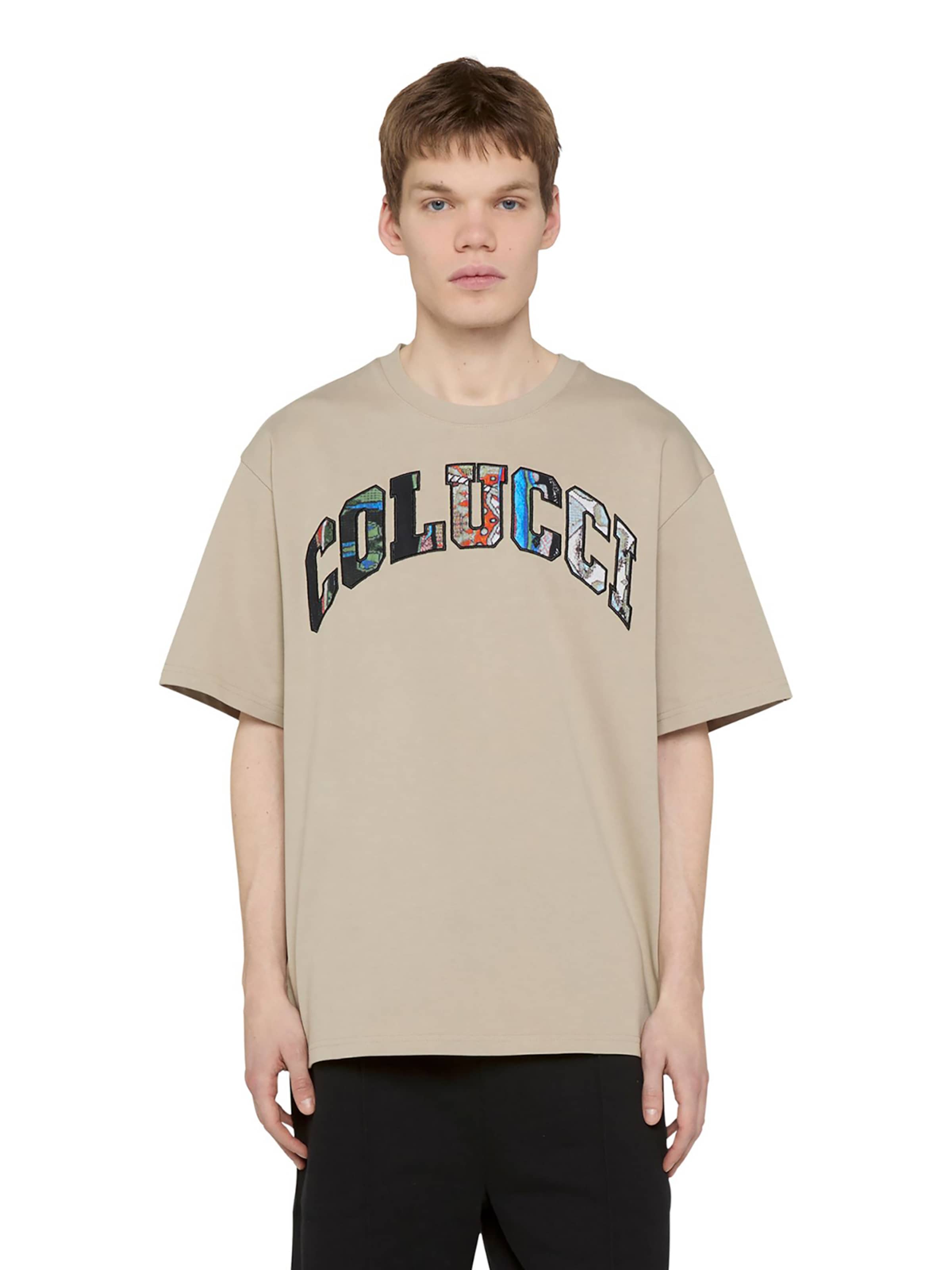 Colucci Shirt 'College Logo' in Grey: front