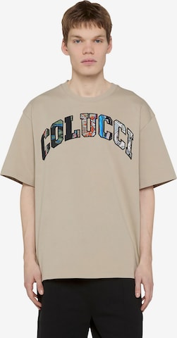 Colucci Shirt 'College Logo' in Grau: Vorderseite