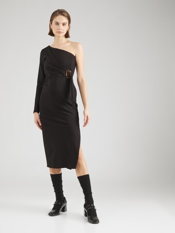 Robe de cocktail Closet London en noir : devant