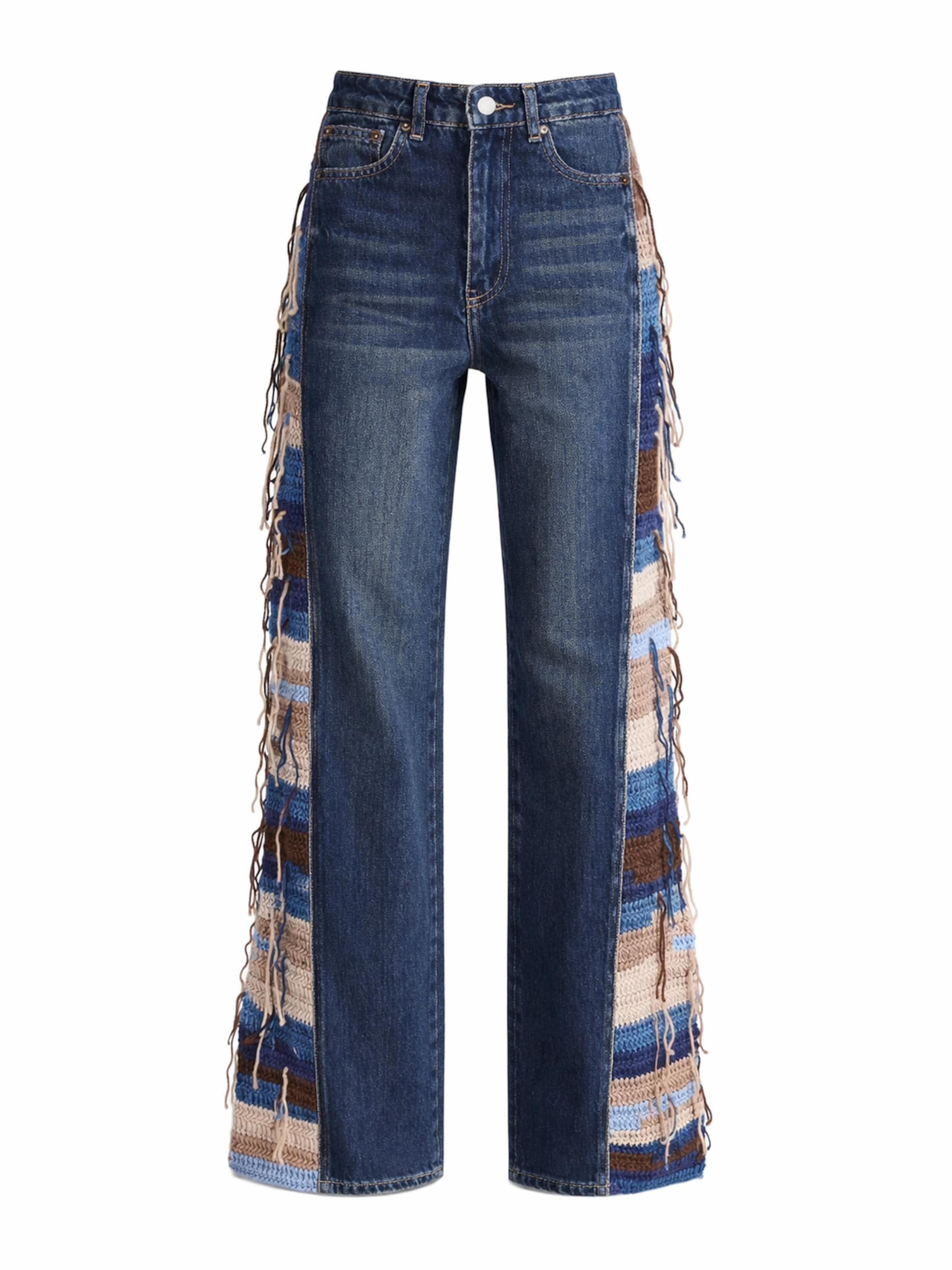IT'S BASIC Jean 'Flare High Rise Jeans' en bleu denim, Vue avec produit