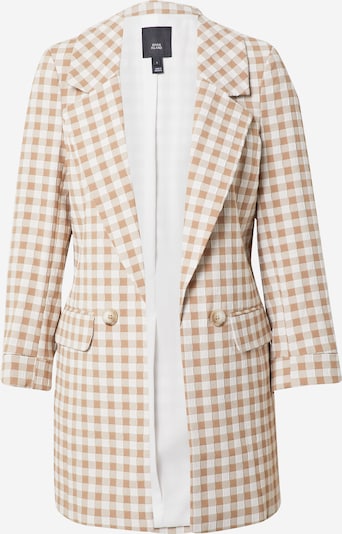 Blazer River Island di colore marrone chiaro / bianco, Visualizzazione prodotti