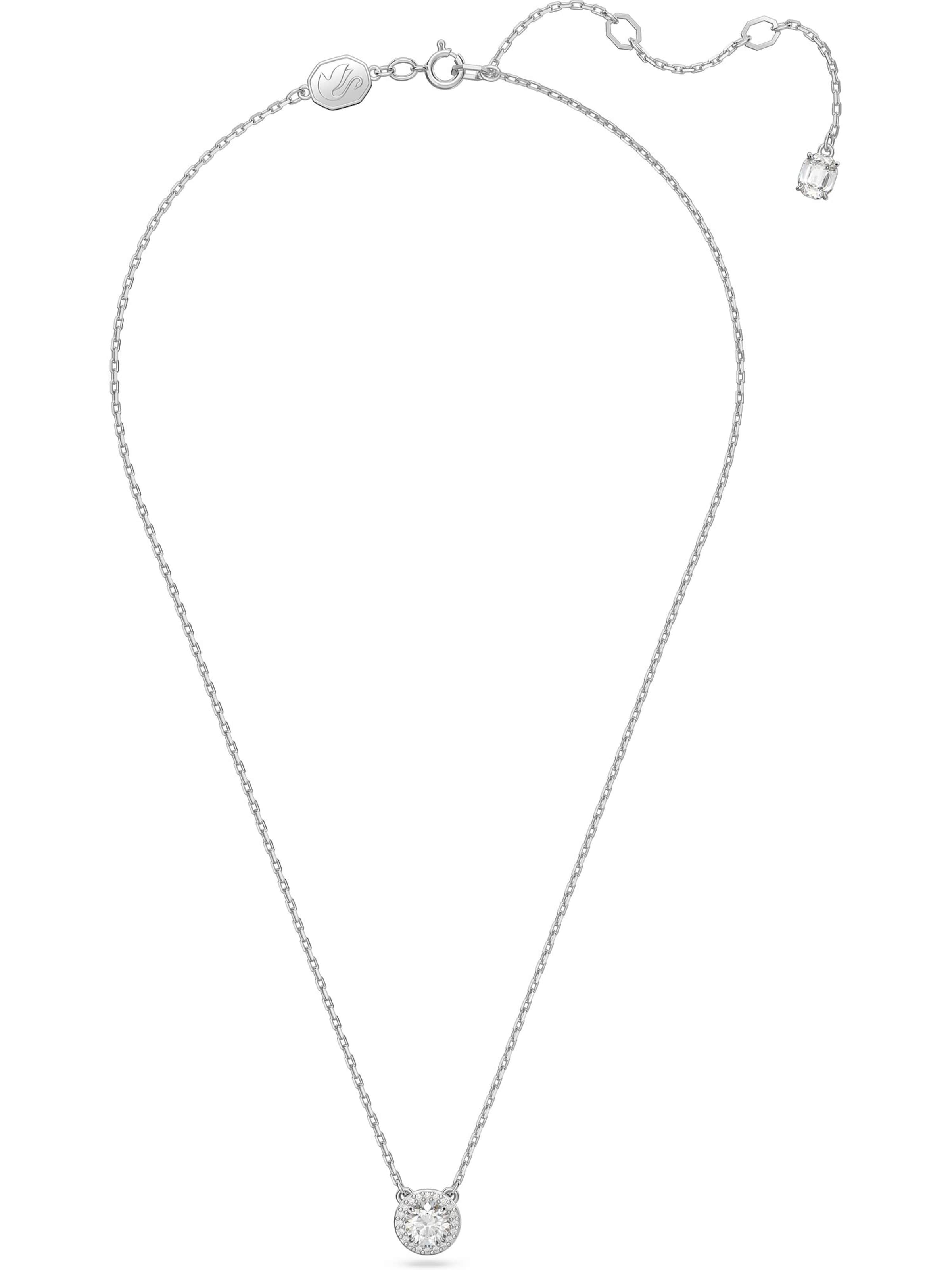 Swarovski Kette  'Una' in Silber: Vorderseite