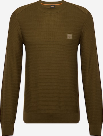 BOSS - Pullover 'Anion' em verde: frente