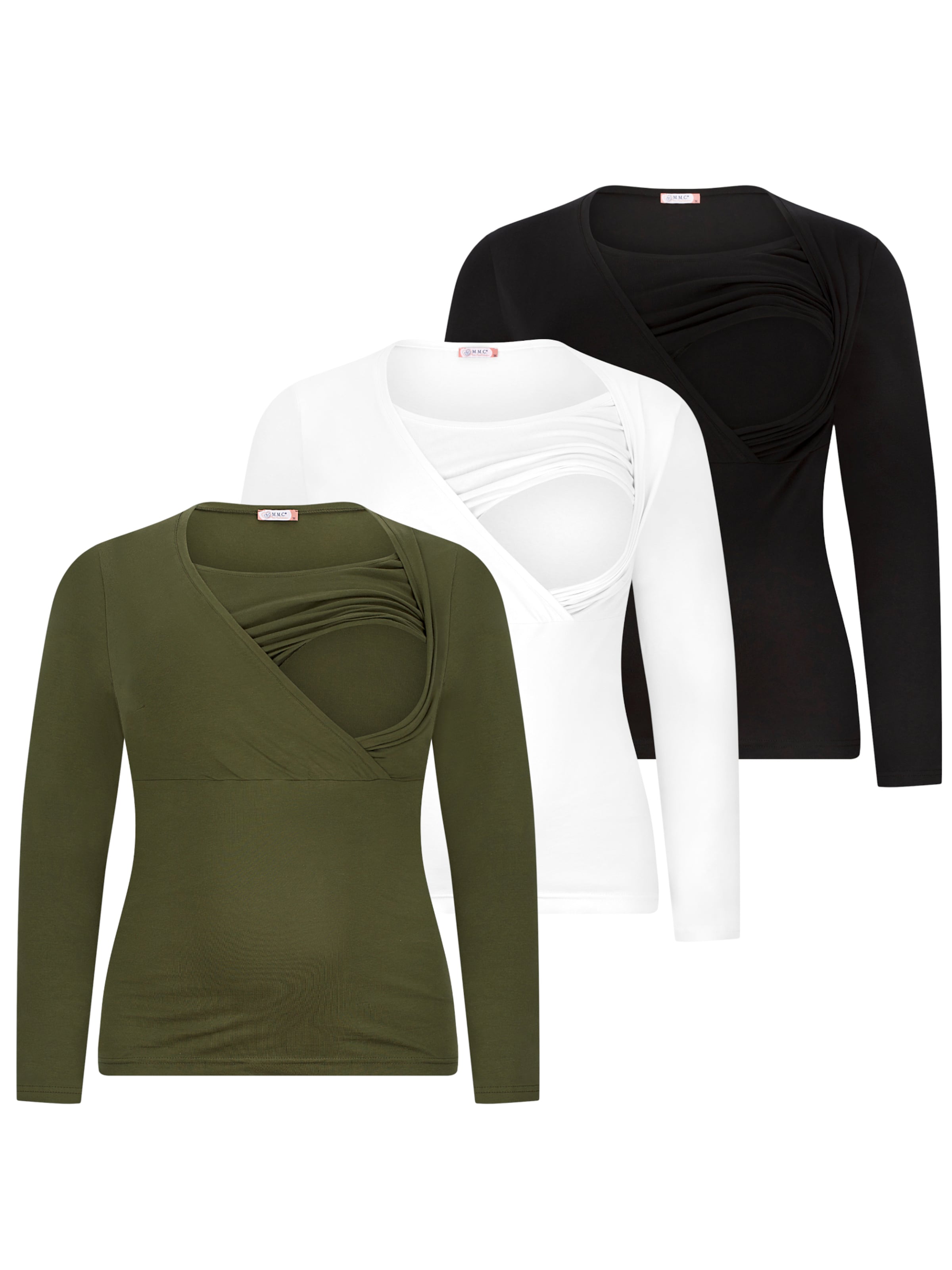 M.M.C. Shirt 'Stillshirt Langarm' in Khaki, Item view