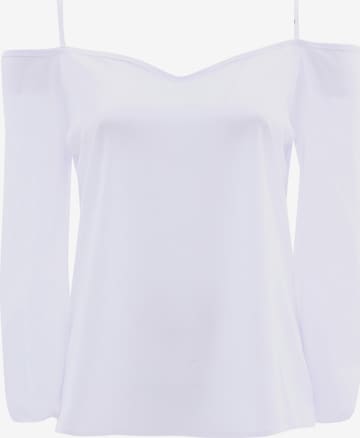 Awesome Apparel Blouse in White: front