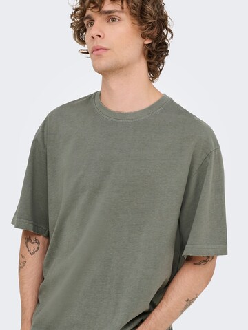 T-Shirt 'ONSDistress' Only & Sons en gris