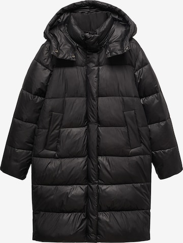 Manteau d’hiver 'ROCIO' MANGO en noir : devant