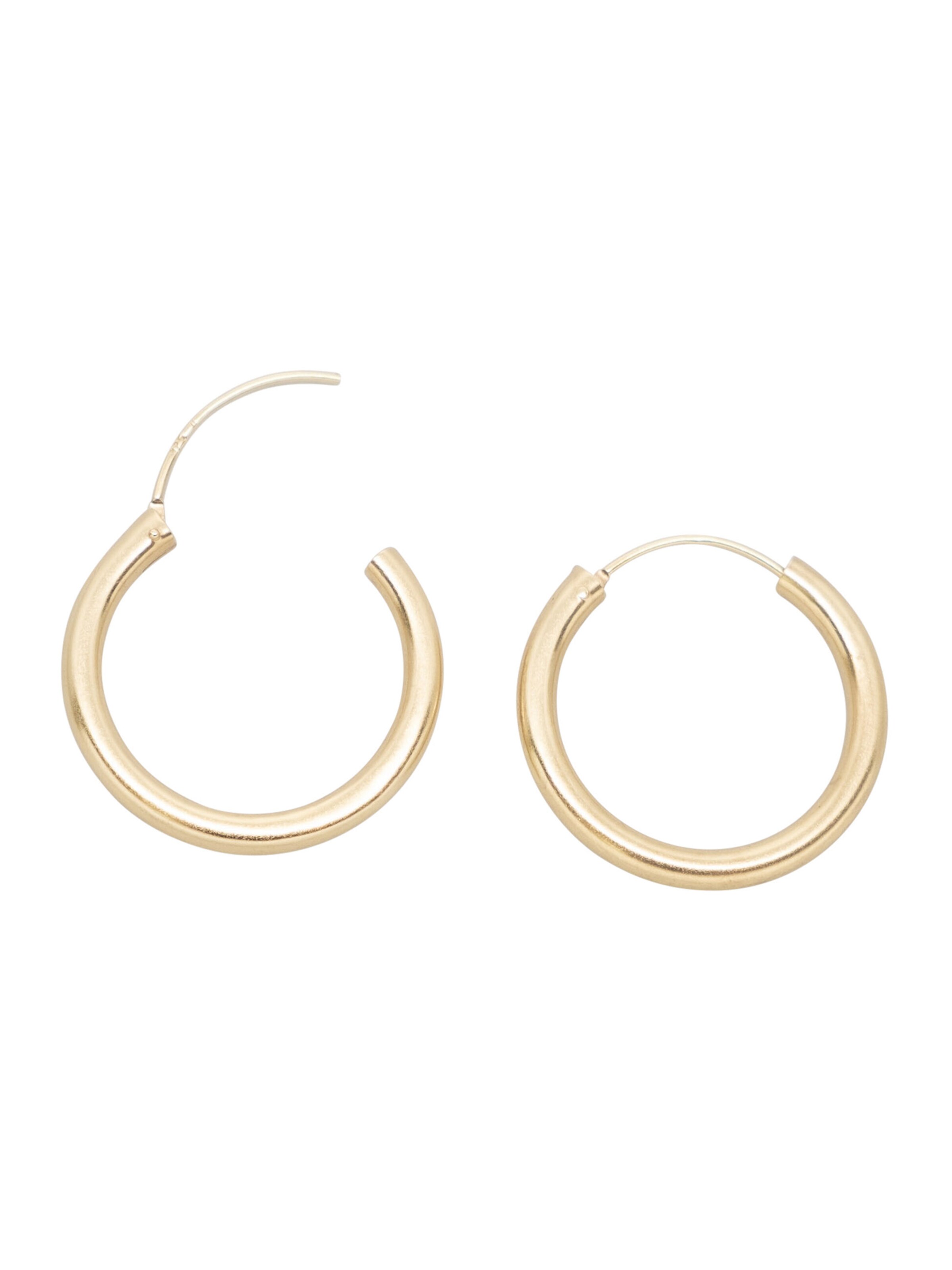 fejn Creolen in Gold: Vorderseite