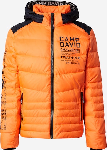 CAMP DAVID Talvitakki värissä oranssi: etupuoli