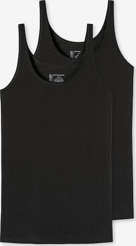 SCHIESSER Top ' 95/5 ' in Black: front