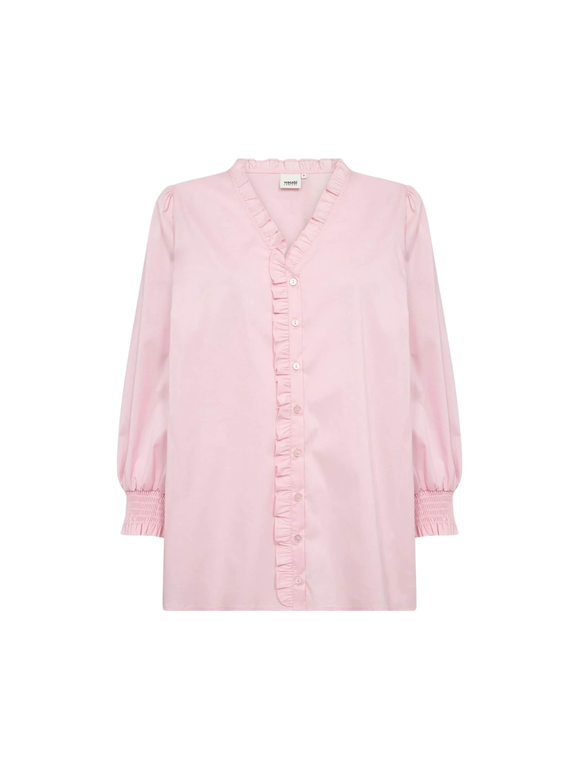 Wasabi Concept Shirt ' WA-SAGA 27 ' in Roze: voorkant