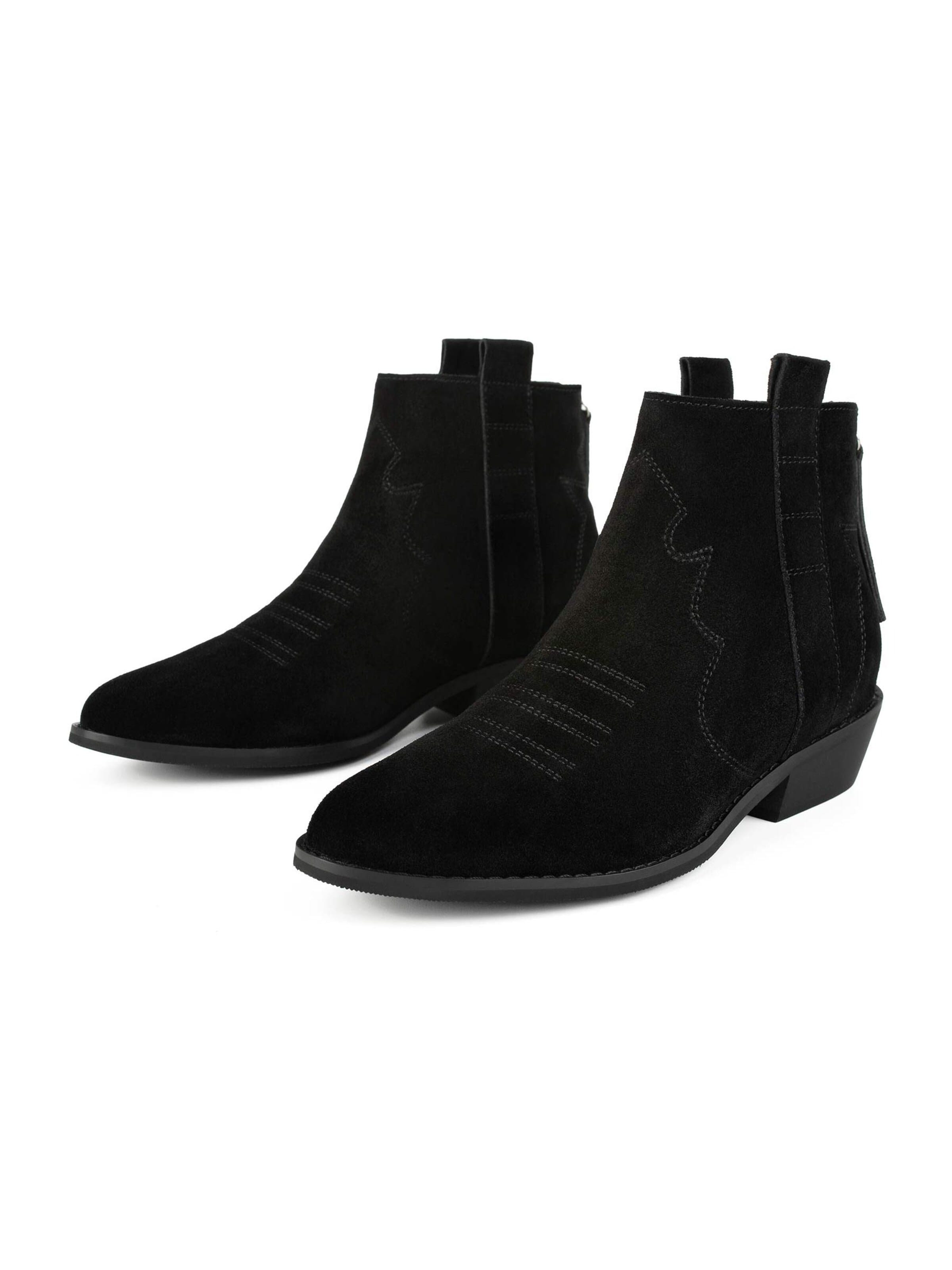 Bottines 'FLASHBACK' L37 HANDMADE SHOES en noir : devant