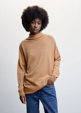 MANGO Sweter w kolorze brązowy: przód