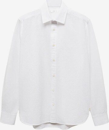 MANGO TEEN Regular fit Button Up Shirt 'Summer' in White: front