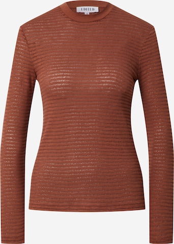 EDITED Shirt 'Azalea' in Brown: front