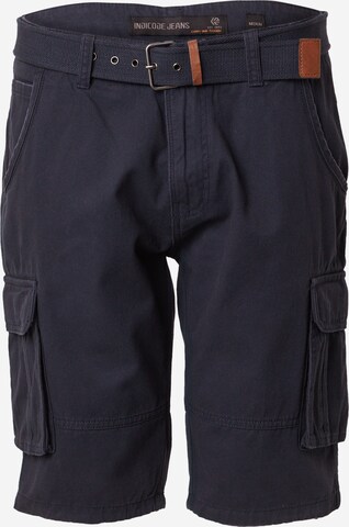 Regular Pantalon cargo 'Monroe' INDICODE JEANS en bleu : devant