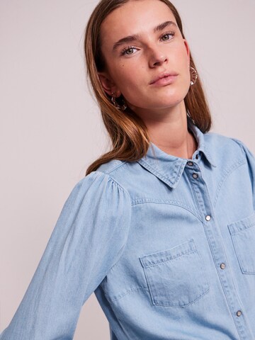 PIECES Blouse 'Krista' in Blauw