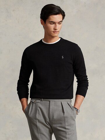 Pull-over Polo Ralph Lauren en noir : devant