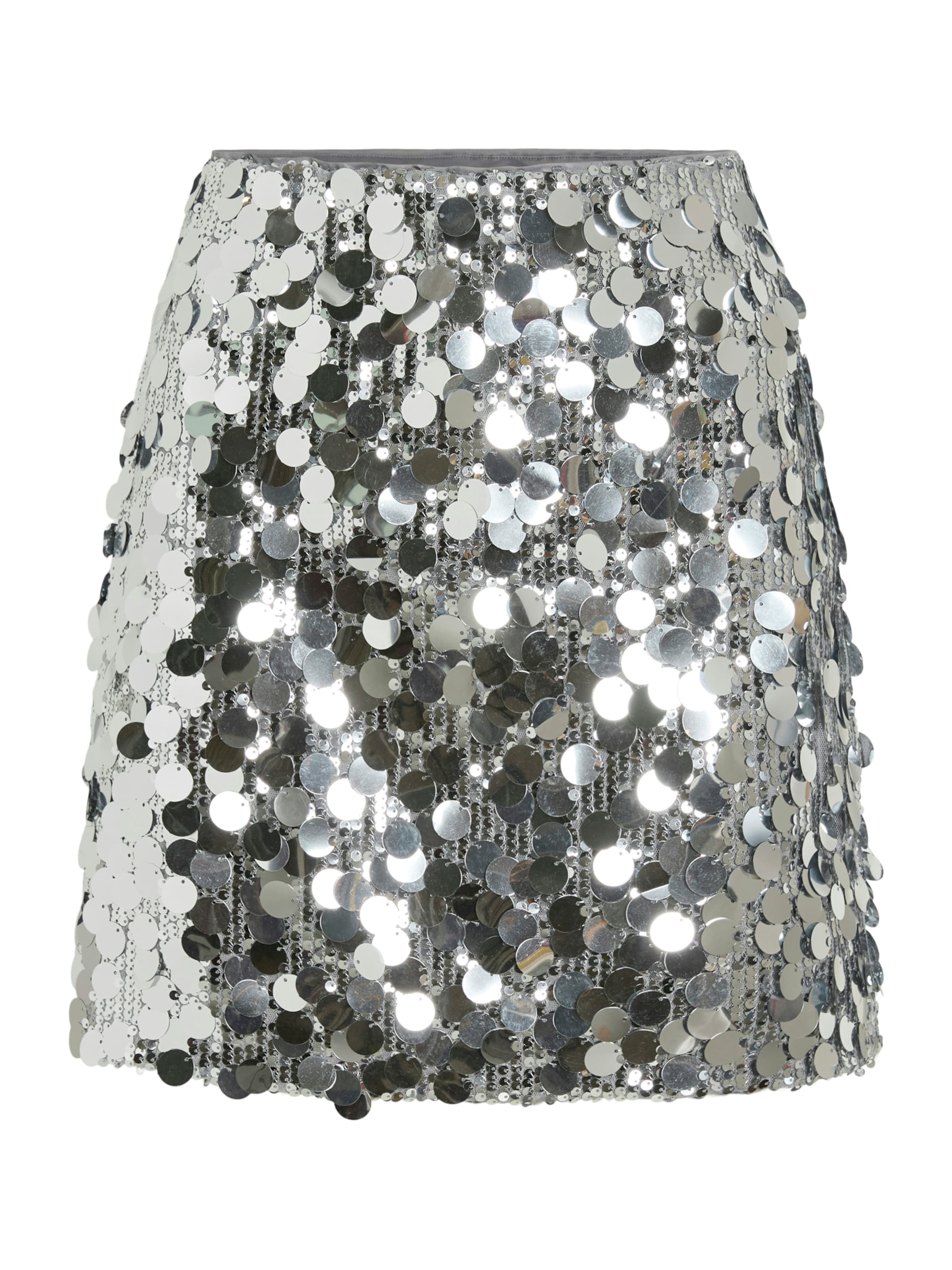 VILA Skirt 'VICHAYA' in Silver: front