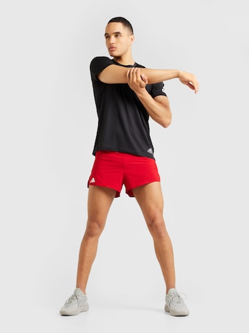 ADIDAS PERFORMANCE - regular Pantalón deportivo 'Adizero Essentials' en rojo