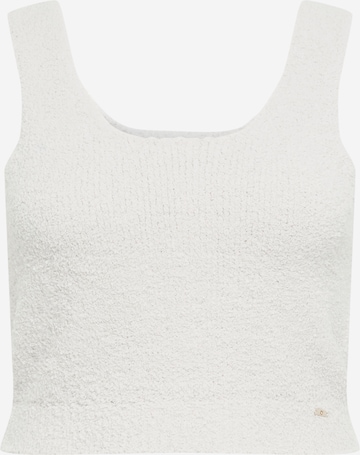 River Island Plus Top 'FLUFFY' in White: front
