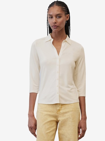 Marc O'Polo Blouse in Wit: voorkant