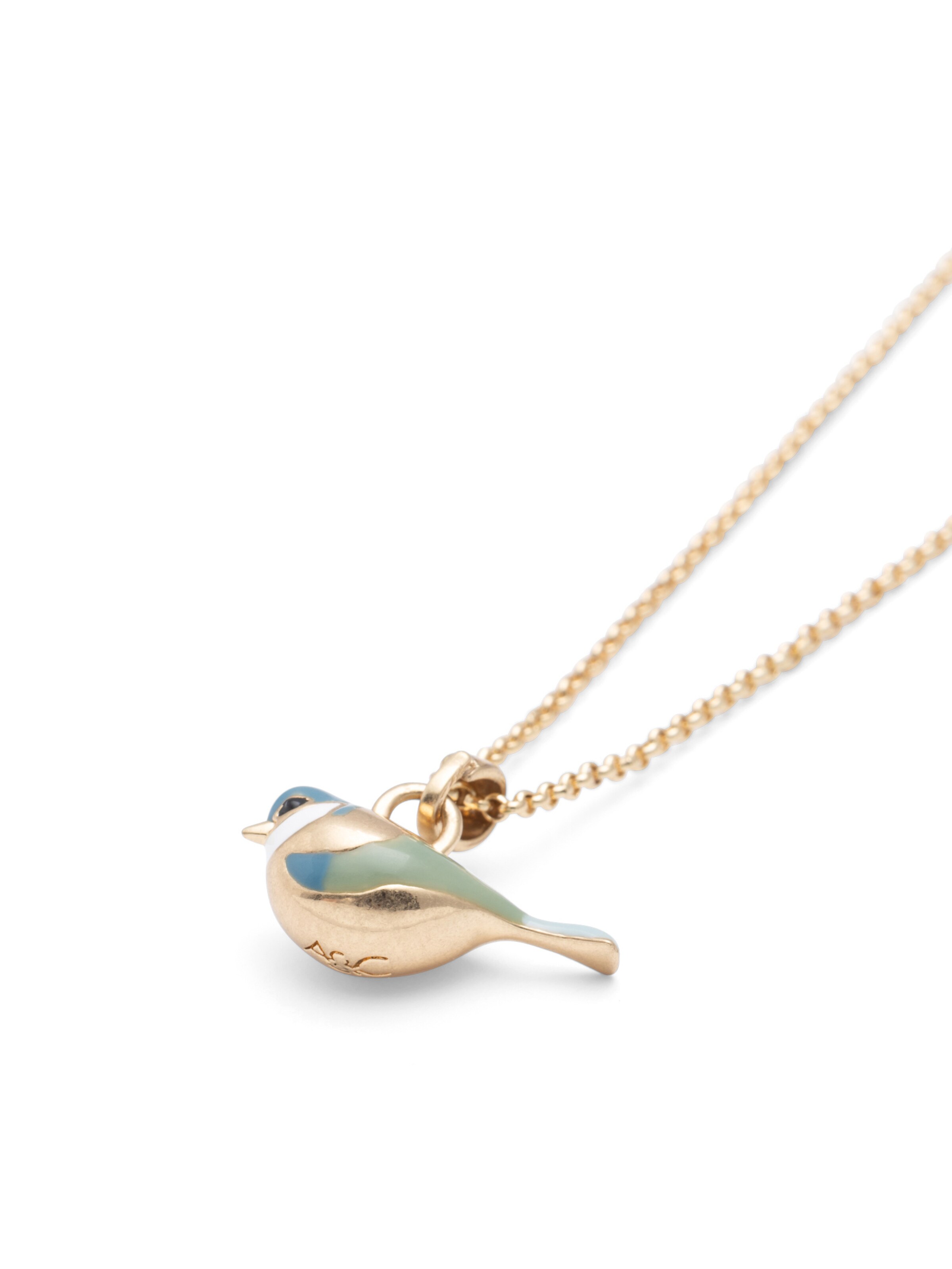 A&C Oslo – Nordic Design Jewellery Ketting 'Blue Tit' in Goud