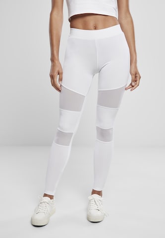 Urban Classics Skinny Leggings i vit