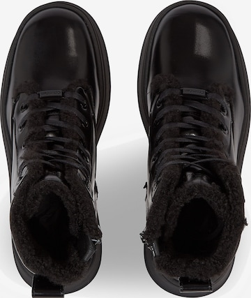 Calvin Klein Škornji z vezalkami | črna barva