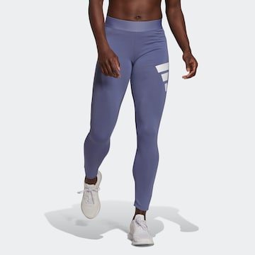 ADIDAS PERFORMANCE Skinny Sporthose in Lila: predná strana