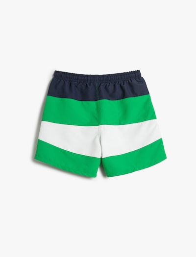 Koton Zwemshorts in de kleur Navy / Groen / Wit, Productweergave