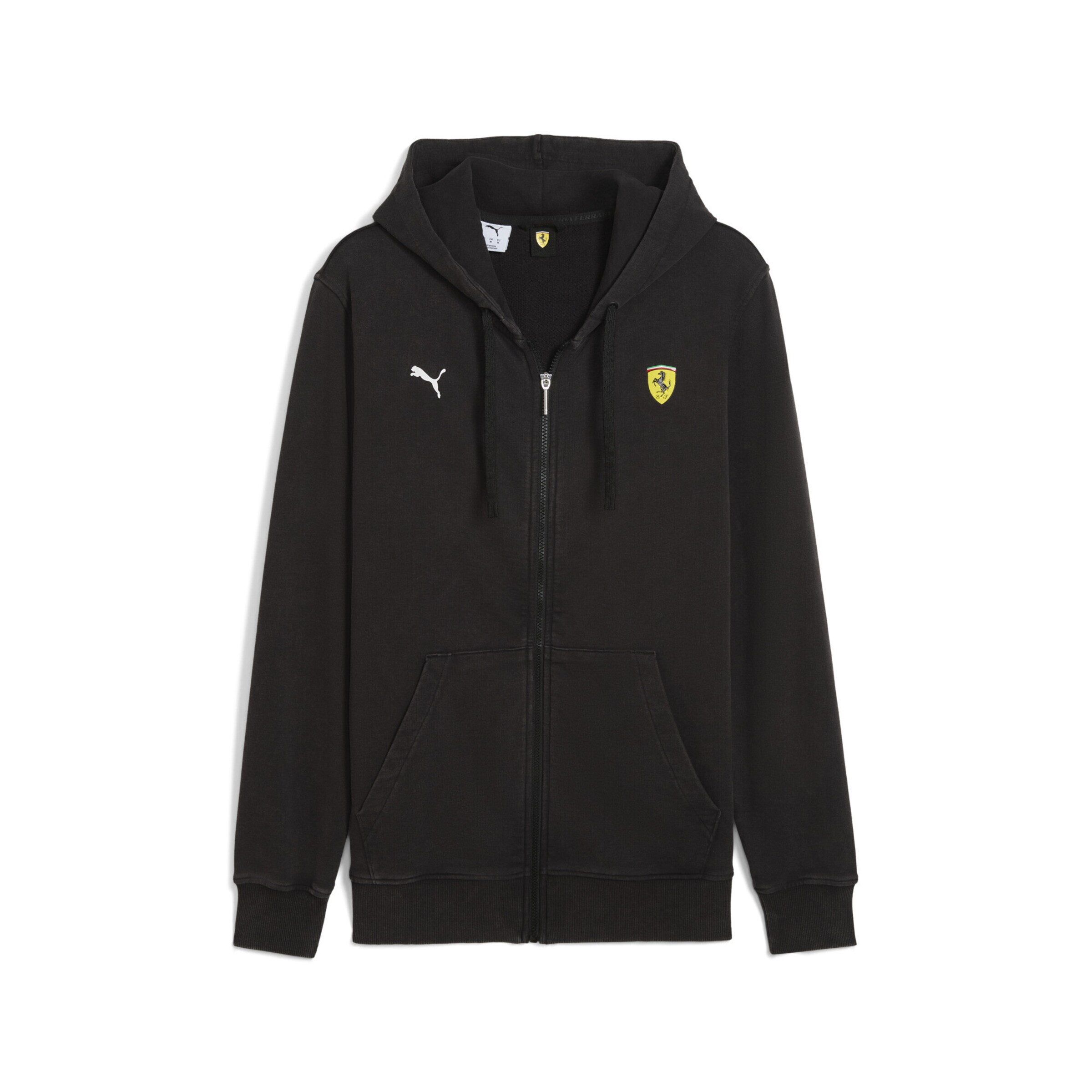 PUMA Sportsweatvest 'Scuderia Ferrari' in Zwart: voorkant