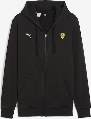 PUMA Sportsweatjacke 'Scuderia Ferrari' in Schwarz: Vorderseite